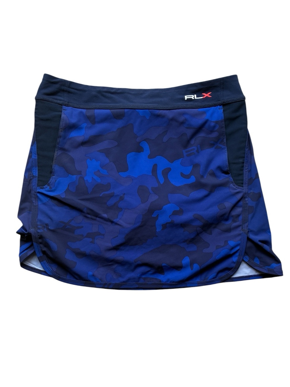RLX Ralph Lauren Women's Blue Camo Athletic Skort Skirt Size Small